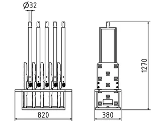 Set Flexibele Geleidebakens,5Flexibele Geleidebakens,1Transportbox - 4