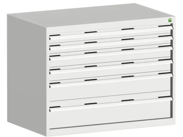 ladekast 800x1050x650mm 6laden zware lasten RAL7035