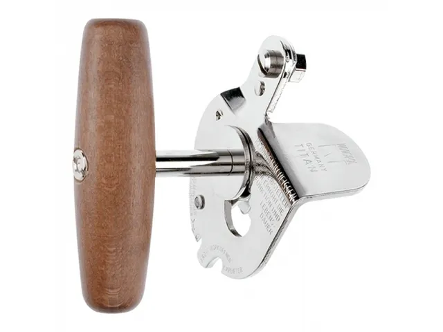 Westmark Heavy duty Blikopener TITAN Staal met houten handvat