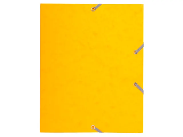 Elastomap 3 kleppen glanskarton 400gm² schoolformaat 17x22cm Assorti