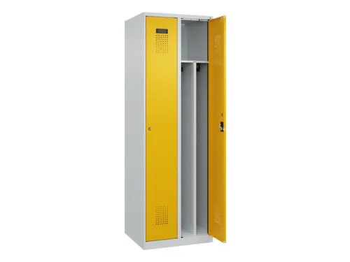 locker voor scheiding van kleding,HxBxD 1850x600x500mm,2vak