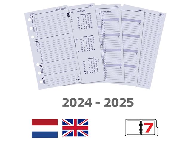 Agendavulling 2023-2024 Kalpa Personal 7dagen/2pagina's
