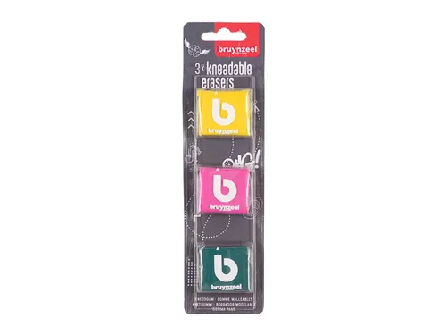 Kneedgum Bruynzeel Teens set à 3 kleuren