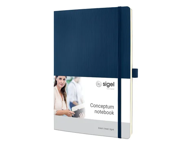Carnet de note Sigel Conceptum Pure softcover A4 bleu linié