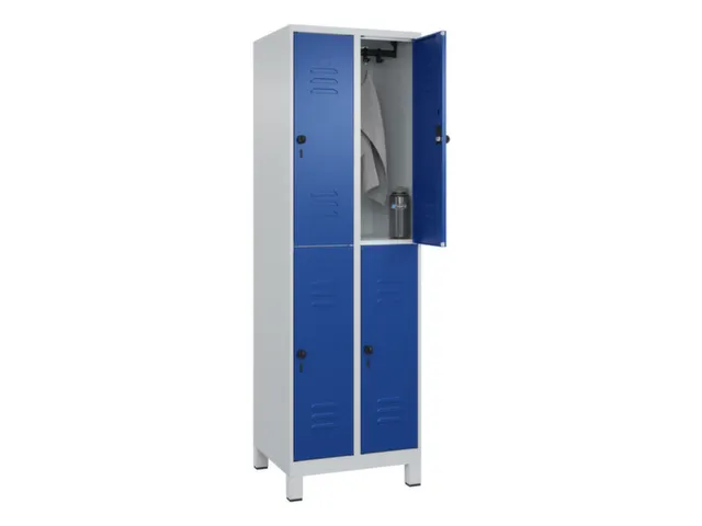 dubbeldekse locker,HxBxD 1950x600x500mm,2x2vak.,vak B 300mm