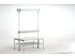 banc double,HxLxP 1650x1015x725mm,barres alu,structure acier RAL7035
