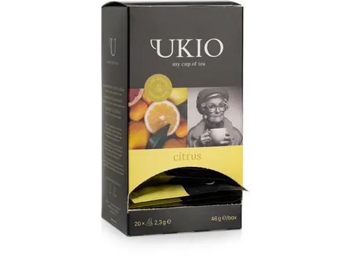 Ukio thee Citrus infusie 20 piramidezakjes individueel verpakt