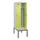 locker met bank,voor scheiding van kleding,HxBxD 2120x600x815mm,2vak