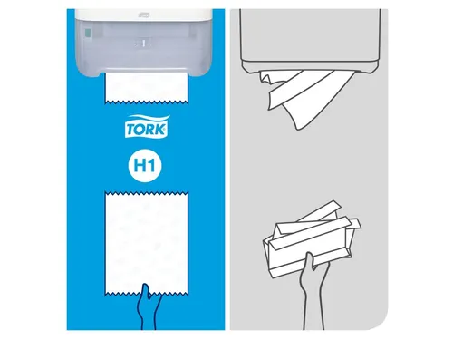 Tork 551000 H1 Elevation Matic Handdoekrol Dispenser Wit