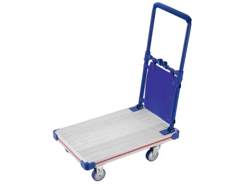 Aluminium-Duwbeugelwagen,In-/Uitklapb.,Draagverm. 150Kg