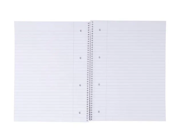 spiraalschrift A4 80 blad gelijnd rood