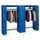locker met kapstok,HxBxD 1950x2840x480mm,romp RAL7021,front RAL7021