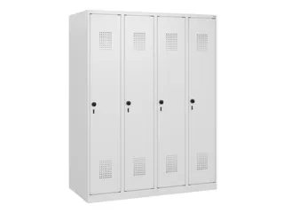 schoollocker,HxBxD 1530x1200x500mm,4vak,vak B 300mm,draaigrendel - 2