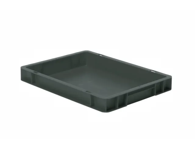 Euronorm-stapelbak 4.5l 50x400x300mm Wanden/bodem Gesloten Grijs