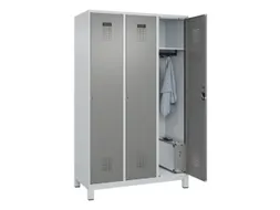 locker,HxBxD 1950x1200x500mm,3vak,vak B 400mm,cil.-slot,voeten