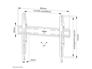 Wandsteun Select TV 40-82 Inch Zwart WL30S-850BL16 - 3