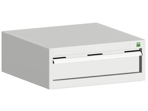 ladekast HxBxD 250x650x650mm 1lade RAL7035 front RAL7035