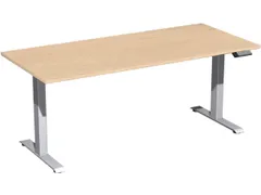 Bureau à hauteur réglable élec. HxlxP 630-1280x1800x800mm