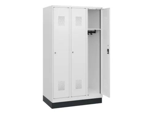 schoollocker,HxBxD 1630x900x500mm,3vak,vak B 300mm,cil.-slot,sokkel