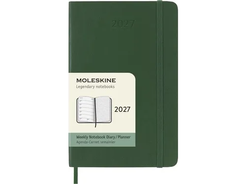 Agenda 2027 Moleskine 12M Weekly 7dag/1pagina pocket sc myrtle green