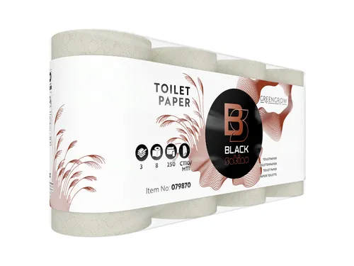 Toiletpapier BlackSatino GreenGrow CT10 3-laags 8 Rol