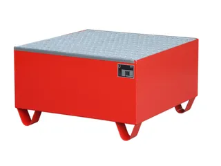 Systeem-Opvangbak Rood 1x 200l Opvangvol. 203l 465x 800x 800mm Rooster - 1