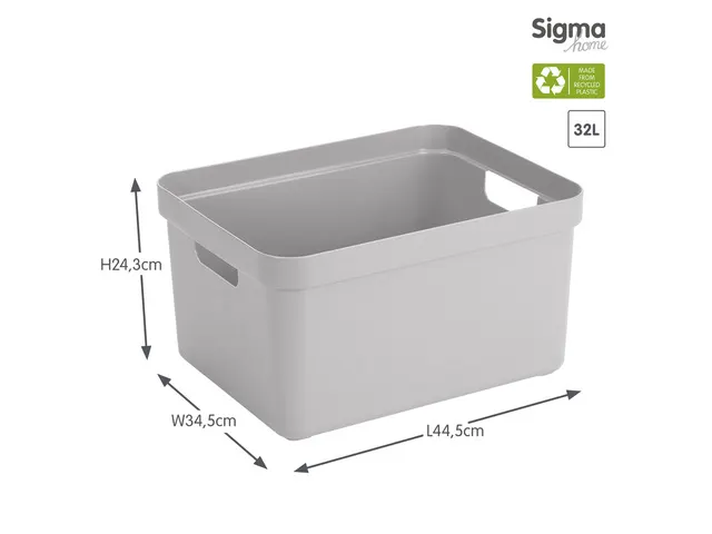 #*Opbergbox Sunware Sigma Home32L lichtgrijs