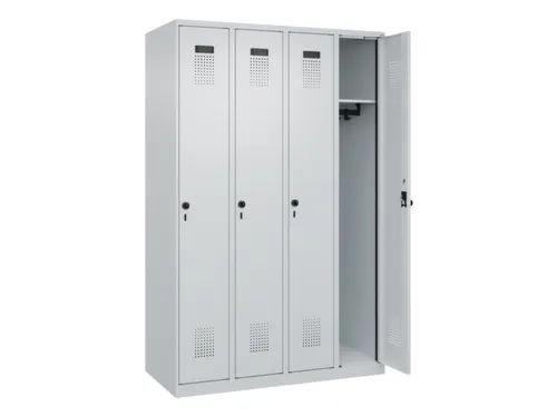 locker,HxBxD 1850x1200x500mm,4vak,vak B 300mm,draaigrendel