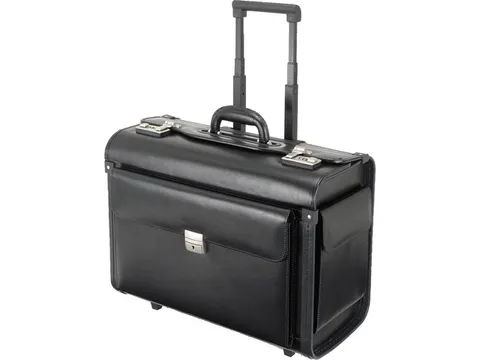 Pilotenkoffer Alassio SILVANA zwart kunstleer