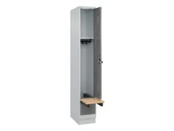 locker met bank,HxBxD 1950x300x815mm,1vak,vak B 300mm,draaigrendel