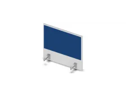 opzetpaneel v. bureau aanbouw aan de zijkant Bl-wit BN6016-blauw 600mm