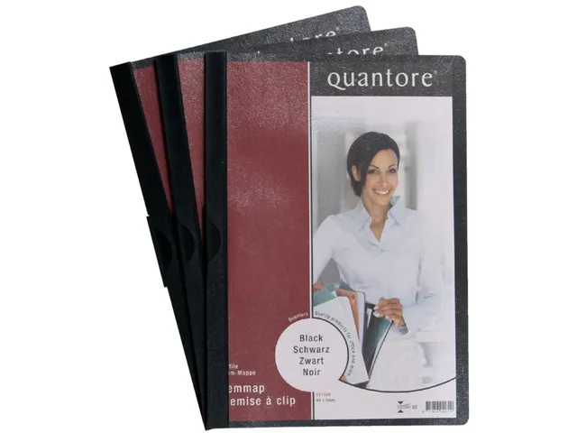 Klemmap Quantore A4 3mm zwart