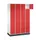 lockerkast,HxBxD 1950x1220x500mm,4x6vakken,cil.-slot,sokkel