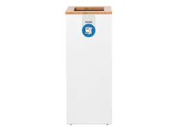 Afvalinzamelingsunit Lune Paxa Medium 34 Liter Wit Bamboe Blauw