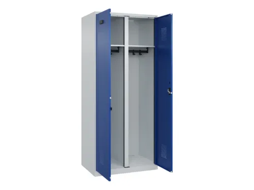 locker voor scheiding van kleding,HxBxD 1850x800x500mm,2vak