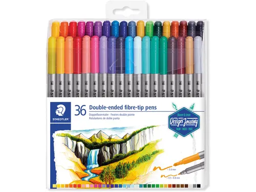 Viltstift Dubbele Ultrafijne Punt Set 36 Kleuren