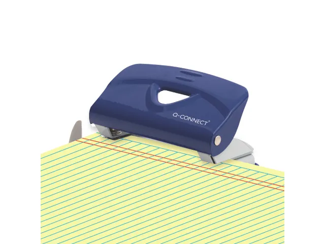 Q-CONNECT Light Duty perforator Metaal 2-gaats 10 vel Blauw