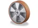 Roue Force 450Kg Øxl 125X50Mm Bandage Polyuréthane Jante Aluminium