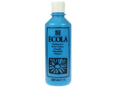 Plakkaatverf Ecola Flacon van 500 ml Lichtblauw