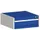 ladekast HxBxD 250x650x525mm 1laden RAL7035 front RAL5010