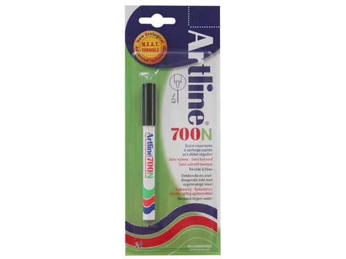 Viltstift Artline 700 rond 0.7mm zwart blister à 1 stuk
