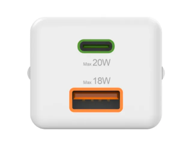 Oplader Hama USB-C/USB-A Mini PD 20W wit