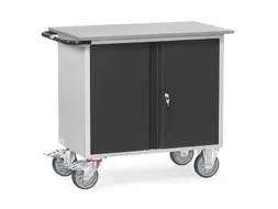 Werkplaatswagens Van Staalplaat 2456 Ral7035 Front Ral7016