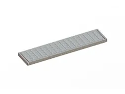 legbord van plaatstaal,v. breedvakstelling,BxD 1700x400mm,vakl. 500kg