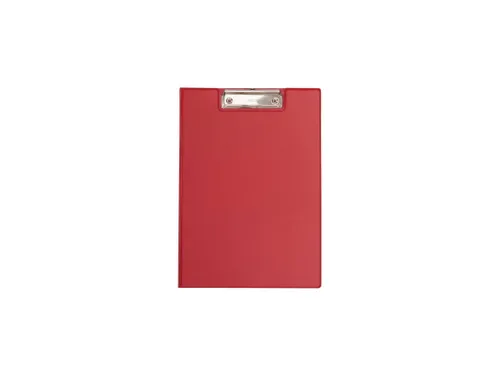Klembordmap MAUL A4 staand PVC met penlus en insteek rood