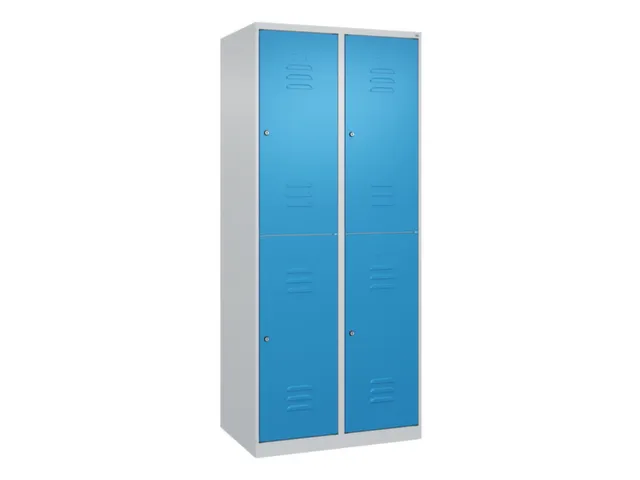dubbeldekse locker,HxBxD 1850x800x500mm,2x2vak.,vak B 400mm