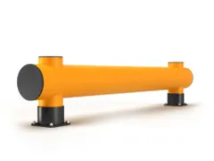 Aanrijdbeveiligingsbarrière Enkele Plank V. Binnen/Buiten 390x10000 m