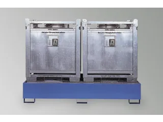 Opvangbak 2x Ibc Opvangvol. 1000l Staal 485x 2680x1300mm Ral 5015 - 2