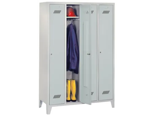 locker,RAL 7035,HxBxD 1850x1200x500mm,4vak,vak B 300mm,cil.-slot