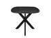 Table de réunion Harper Pied araignée Ovale danois 200x100cm Noir